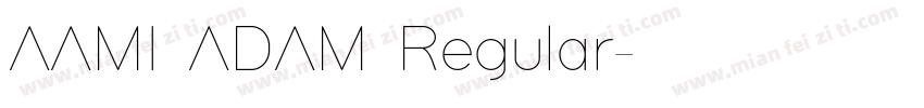 AAMI ADAM Regular字体转换